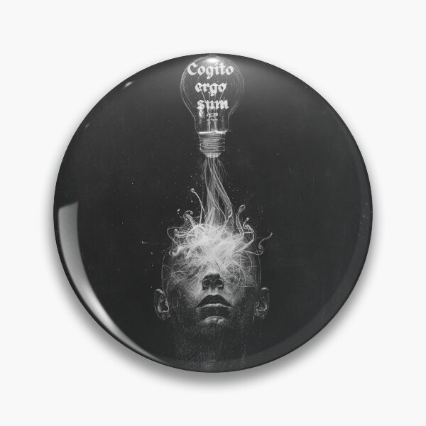Item preview, 'Cogito ergo sum' sentence of René Descartes designed and sold by Filologica.