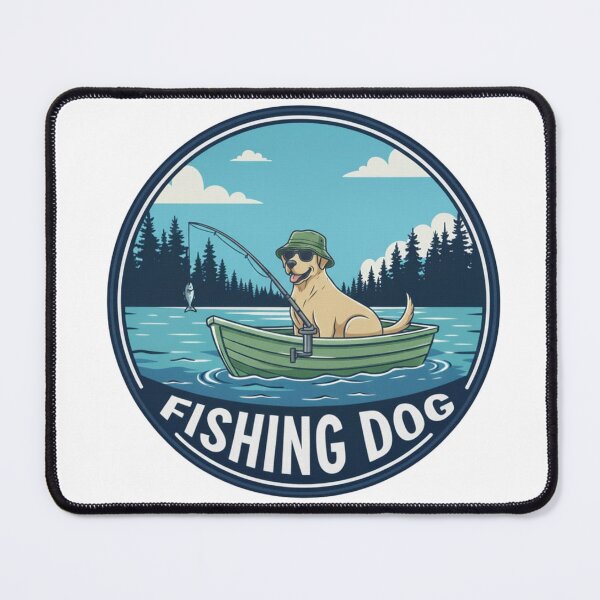 Item preview, Fishing Dog – Dog fishing from a boat designed and sold by formcore.