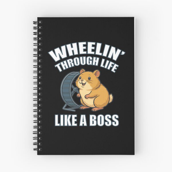 Item preview, Wheelin’ Through Life Like a Boss – Boss Attitude Hamster Design designed and sold by storelibertys.