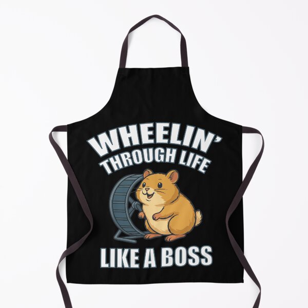 Item preview, Wheelin’ Through Life Like a Boss – Boss Attitude Hamster Design designed and sold by storelibertys.