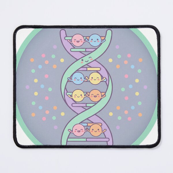 Item preview, Cute DNA Cartoon Art – Happy Molecular Science Design designed and sold by VibePrintsHub.