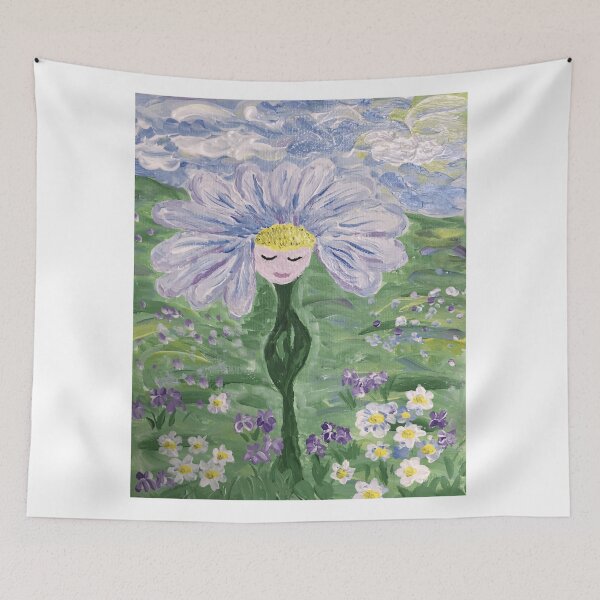Item preview, Flower with a Human Face designed and sold by Katherine Miller Art.