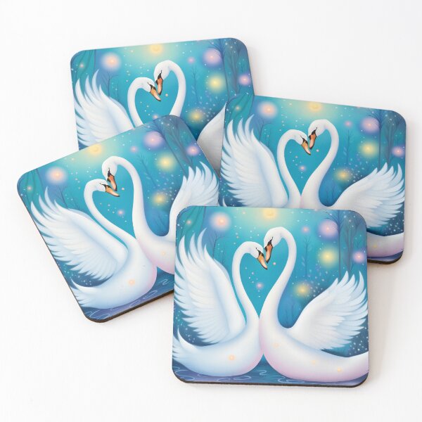 Item preview, Swan Lovers - Enchanted Night designed and sold by FriskyLemur.
