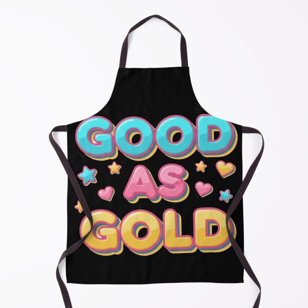 Artikelvorschau, „Good As Gold“ – farbenfrohe Retro-Typografie-Zitat entworfen und verkauft von Xhevahir.