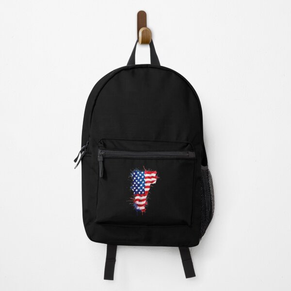 Item preview, Vermont Stars & Stripes State Silhouette – Distressed Americana designed and sold by Paper Drip.