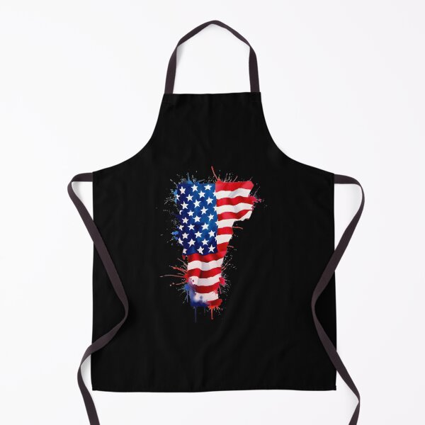 Item preview, Vermont Stars & Stripes State Silhouette – Distressed Americana designed and sold by Paper Drip.
