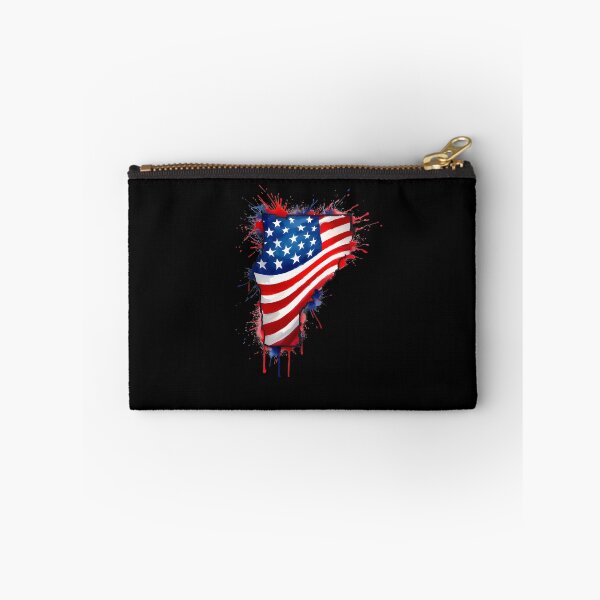 Item preview, Vermont Stars & Stripes State Silhouette – Distressed Americana designed and sold by Paper Drip.