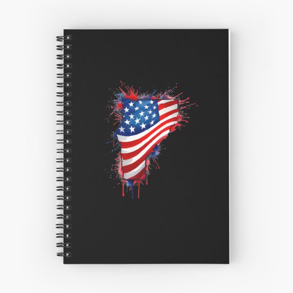Item preview, Vermont Stars & Stripes State Silhouette – Distressed Americana designed and sold by Paper Drip.