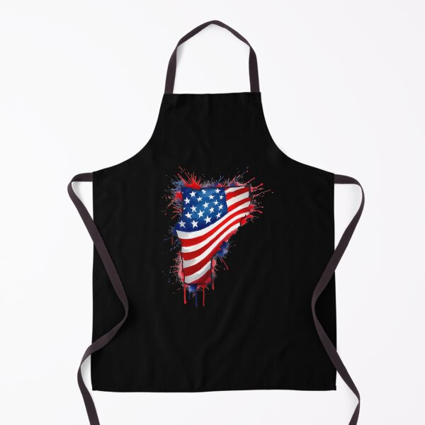 Item preview, Vermont Stars & Stripes State Silhouette – Distressed Americana designed and sold by Paper Drip.