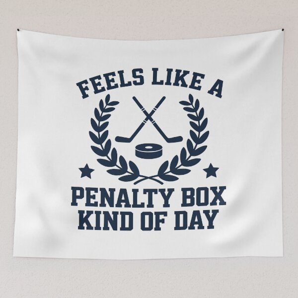 Item preview, Feels Like A Penalty Box Kind Of Day Funny Ice Hockey Life Humor designed and sold by gunaone-design.