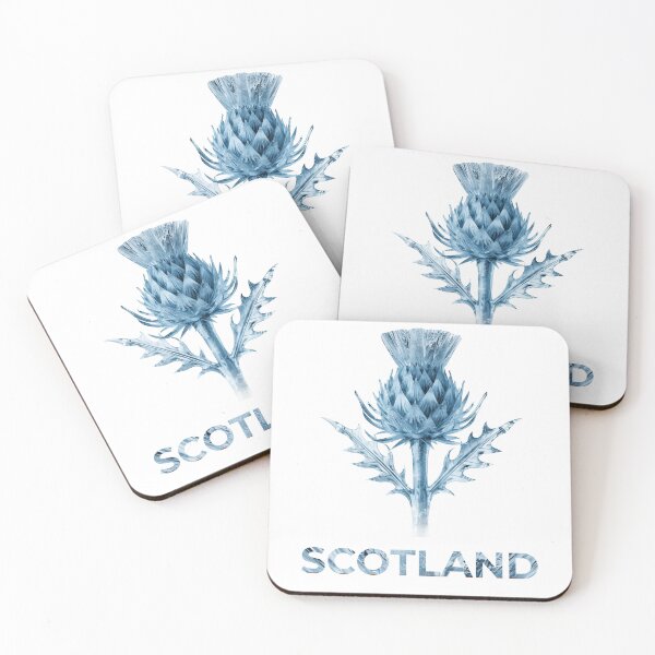 Item preview, Scottish Ice Thistle Winter Art - Scotland Frozen Flower Design designed and sold by Loom on the Loch.