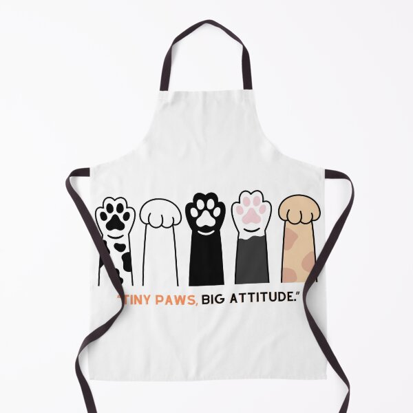 Item preview, Tiny Paws Big Attitude – Cute Cat Paw Quote Design designed and sold by Abby Graphy ⭐⭐⭐⭐⭐.