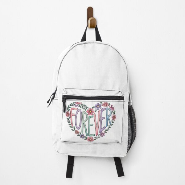 Item preview, Forever – Floral Heart Typography Design designed and sold by NiDoya.