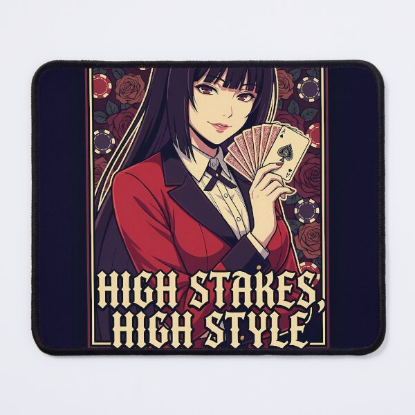 Item preview, High Stakes High Style - Anime Gambling Girl Aesthetic Art designed and sold by MugenAnime.