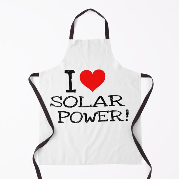 Item preview, I LOVE SOLAR POWER BLACK TEXT designed and sold by Wishbonedezine.