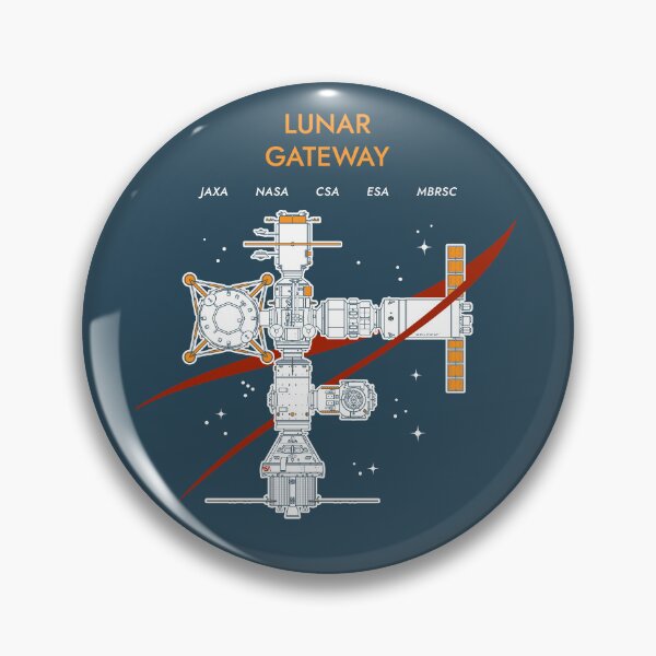 Item preview, Lunar Gateway Commemorative Badge designed and sold by BGALAXY.