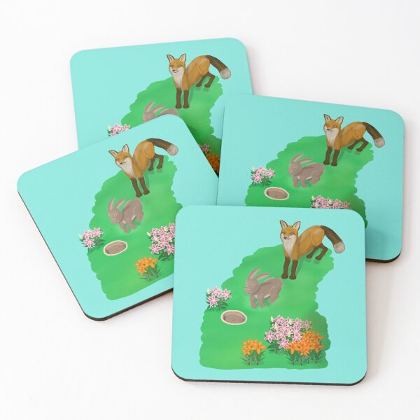 Item preview, Fox chasing rabbit  designed and sold by Daniel Vasco.