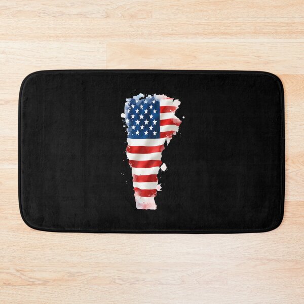 Item preview, Vermont Stars & Stripes State Silhouette – Distressed Americana designed and sold by Paper Drip.