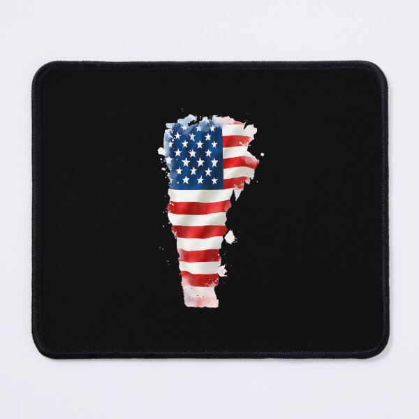 Item preview, Vermont Stars & Stripes State Silhouette – Distressed Americana designed and sold by Paper Drip.