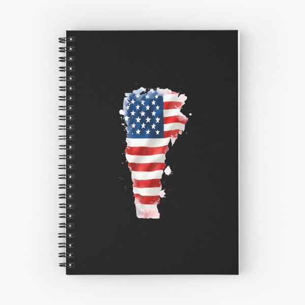 Item preview, Vermont Stars & Stripes State Silhouette – Distressed Americana designed and sold by Paper Drip.