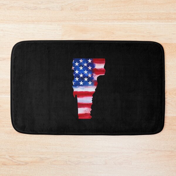 Item preview, Vermont Stars & Stripes State Silhouette – Distressed Americana designed and sold by Paper Drip.