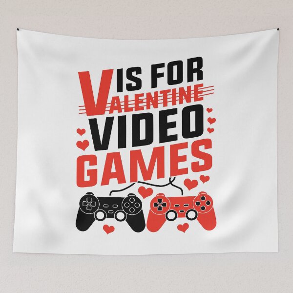 Item preview, V is for video games not valentines – Gaming Is My Valentine Funny Anti Valentine’s Day Gamer Humor designed and sold by gunaone-design.
