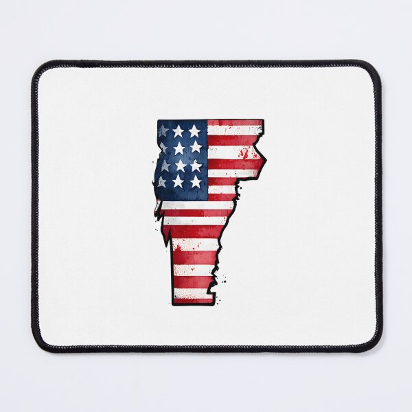 Item preview, Vermont Stars & Stripes State Silhouette – Distressed Americana designed and sold by Paper Drip.