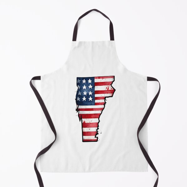 Item preview, Vermont Stars & Stripes State Silhouette – Distressed Americana designed and sold by Paper Drip.