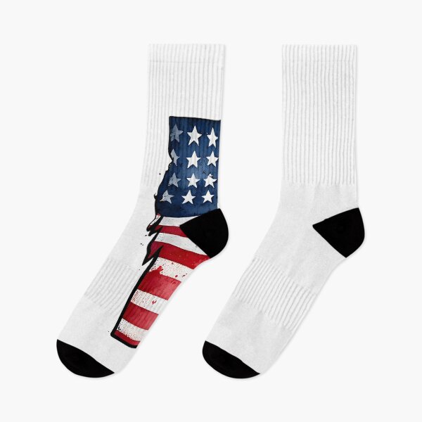 Item preview, Vermont Stars & Stripes State Silhouette – Distressed Americana designed and sold by Paper Drip.
