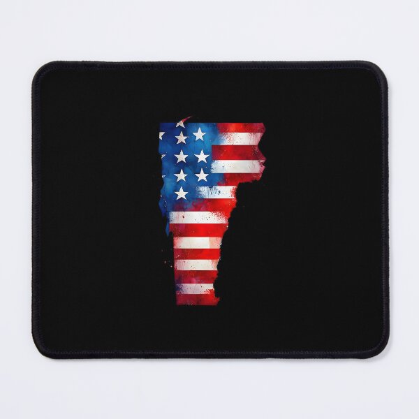 Item preview, Vermont Stars & Stripes State Silhouette – Distressed Americana designed and sold by Paper Drip.