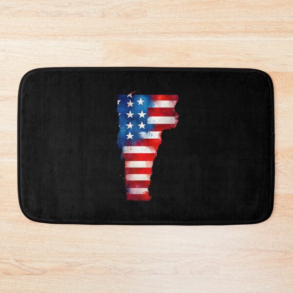 Item preview, Vermont Stars & Stripes State Silhouette – Distressed Americana designed and sold by Paper Drip.