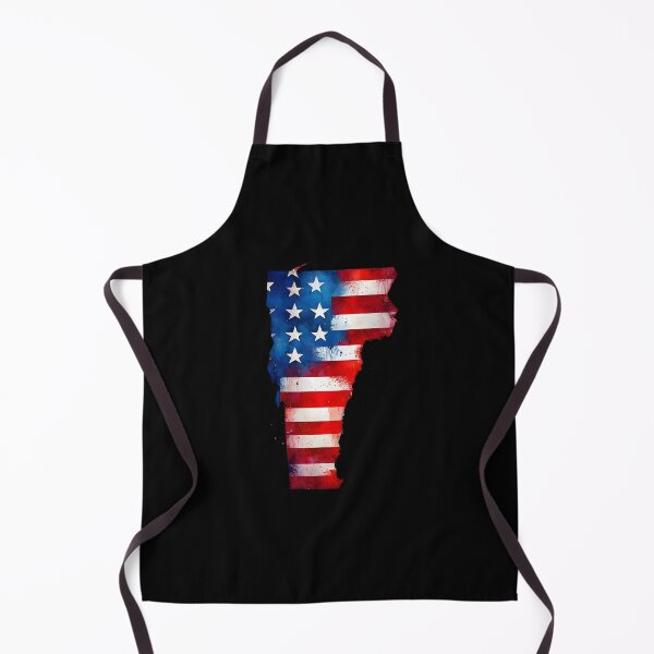 Item preview, Vermont Stars & Stripes State Silhouette – Distressed Americana designed and sold by Paper Drip.