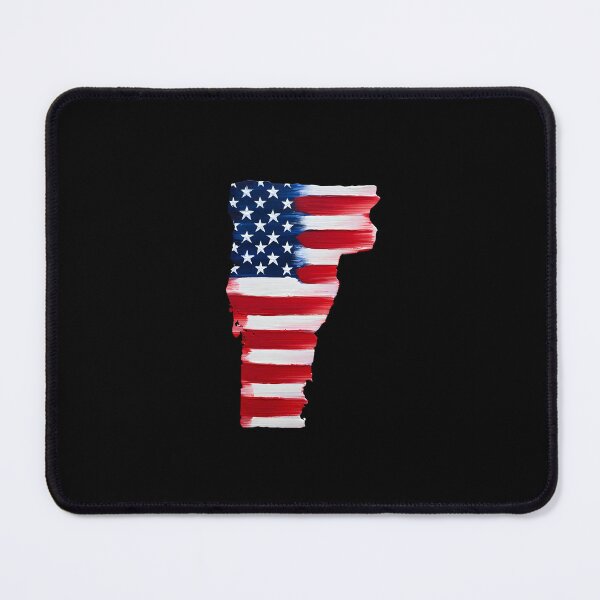 Item preview, Vermont Stars & Stripes State Silhouette – Distressed Americana designed and sold by Paper Drip.