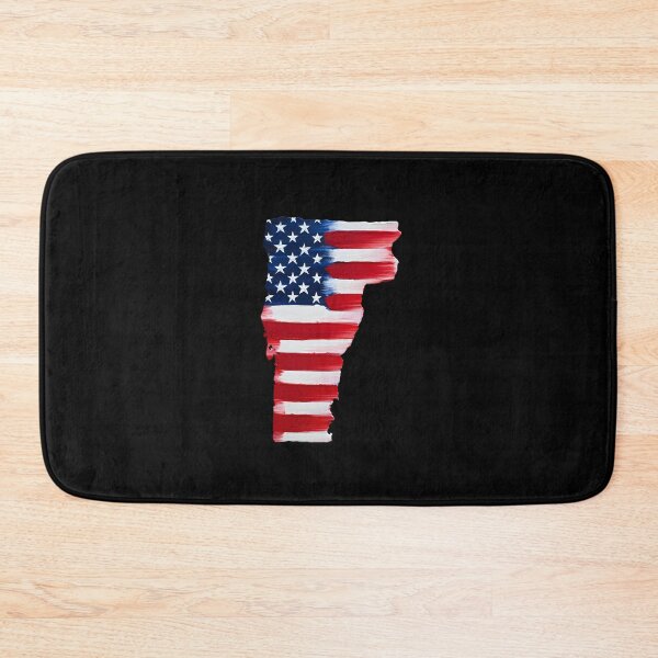 Item preview, Vermont Stars & Stripes State Silhouette – Distressed Americana designed and sold by Paper Drip.