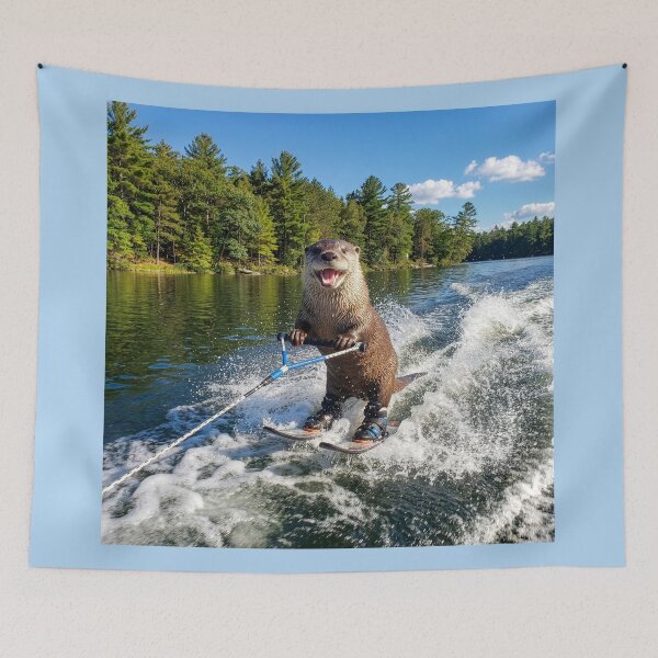Item preview, Waterskiing Otter designed and sold by Tridentulus.