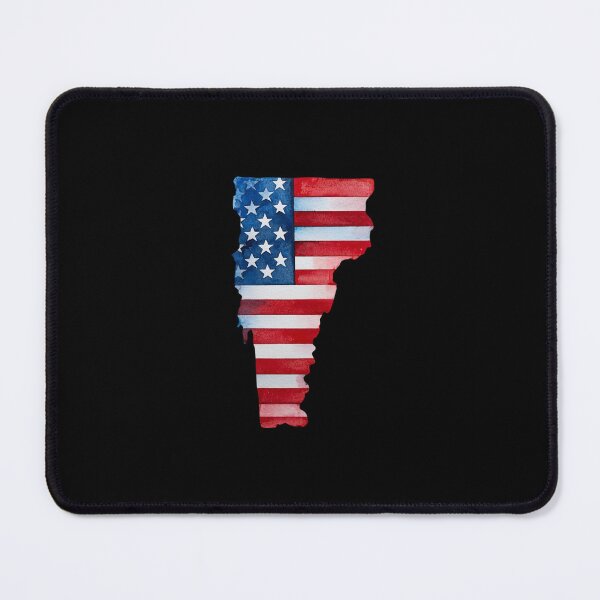 Item preview, Vermont Stars & Stripes State Silhouette – Distressed Americana designed and sold by Paper Drip.