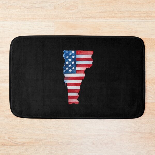 Item preview, Vermont Stars & Stripes State Silhouette – Distressed Americana designed and sold by Paper Drip.