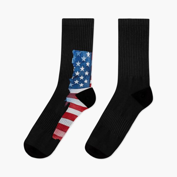 Item preview, Vermont Stars & Stripes State Silhouette – Distressed Americana designed and sold by Paper Drip.