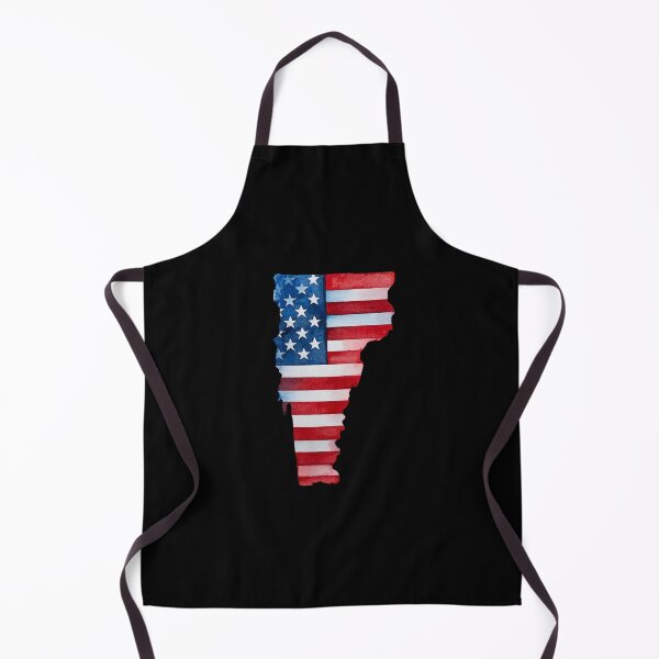Item preview, Vermont Stars & Stripes State Silhouette – Distressed Americana designed and sold by Paper Drip.