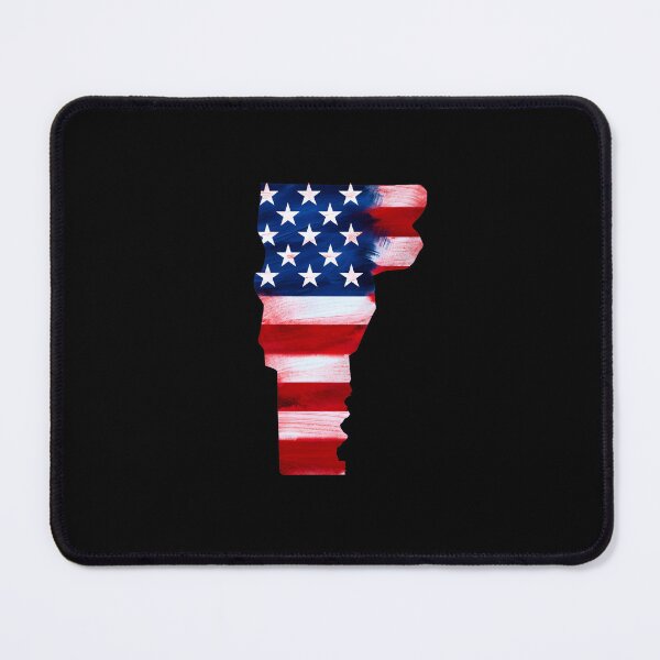 Item preview, Vermont Stars & Stripes State Silhouette – Distressed Americana designed and sold by Paper Drip.