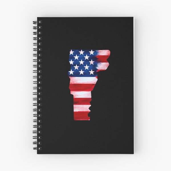 Item preview,  Vermont Stars & Stripes State Silhouette – Distressed Americana designed and sold by Paper Drip.