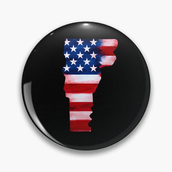 Item preview,  Vermont Stars & Stripes State Silhouette – Distressed Americana designed and sold by Paper Drip.