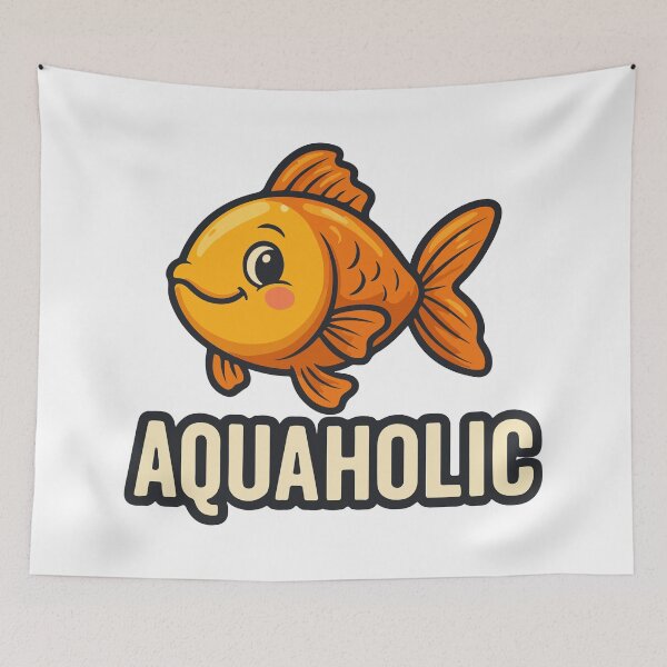 Item preview, Aquaholic – Cute Fish Design for Water Lovers designed and sold by storelibertys.