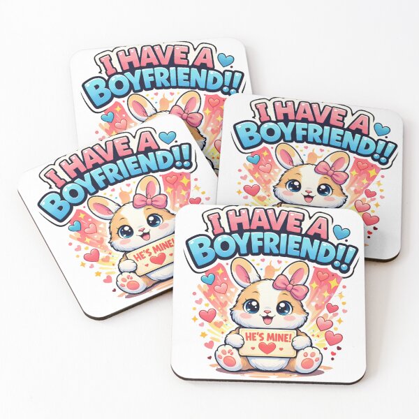 Item preview, I Have A Boyfriend Cute Bunny Funny Girlfriend designed and sold by TheSimpleTee007.