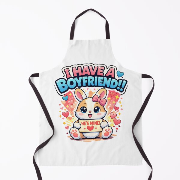 Item preview, I Have A Boyfriend Cute Bunny Funny Girlfriend designed and sold by TheSimpleTee007.