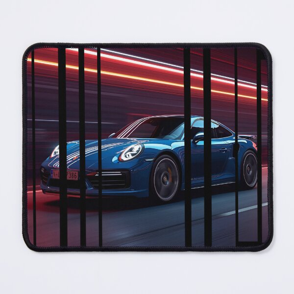 Item preview, Porsch 911 Turbo S inspired Design Vintage racing poster style, dynamic motion lines 4 designed and sold by Neon G.