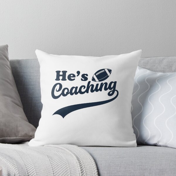 Item preview, He's Coaching – Funny Coach's Wife Football Sports Life Humor designed and sold by gunaone-design.