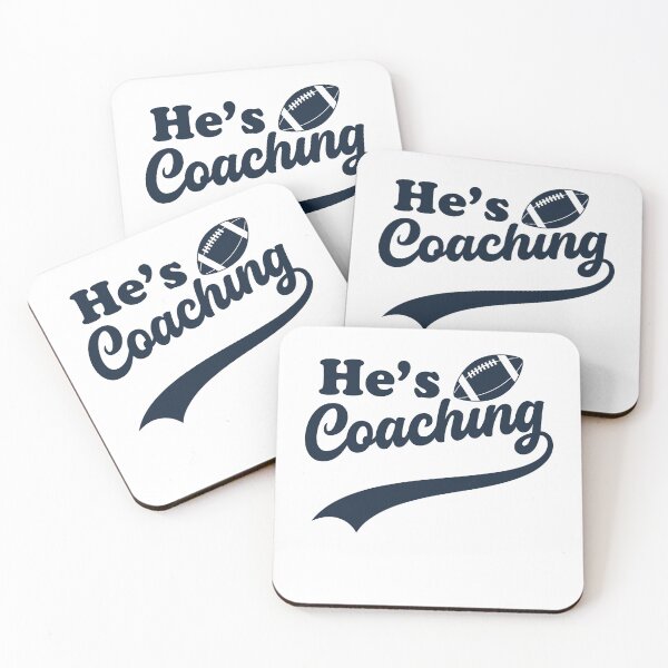 Item preview, He's Coaching – Funny Coach's Wife Football Sports Life Humor designed and sold by gunaone-design.