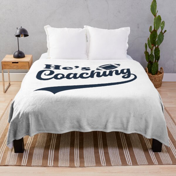 Item preview, He's Coaching – Funny Coach's Wife Football Sports Life Humor designed and sold by gunaone-design.