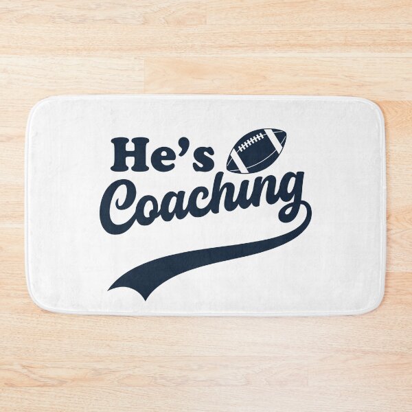 Item preview, He's Coaching – Funny Coach's Wife Football Sports Life Humor designed and sold by gunaone-design.